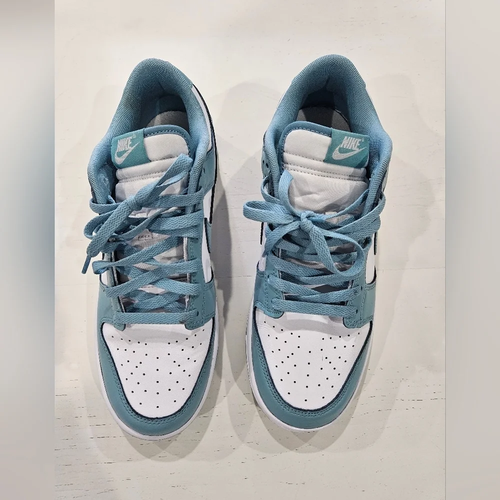 Nike Dunk Low Retro. Denim Turquoise. Mens Size 10. DV0833-106 Sneakers - Picture 5 of 6